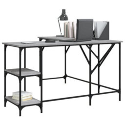 Berkfield Desk Grey Sonoma 139X139X75 Cm Engineered Wood - thumbnail 3