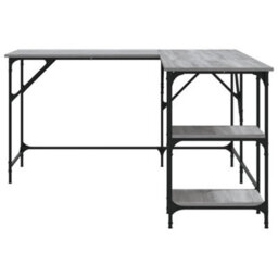 Berkfield Desk Grey Sonoma 139X139X75 Cm Engineered Wood - thumbnail 5