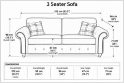 SC FURNITURE LIMITED Tan Brown Fabric 3 Seater + 2 Armchairs Suite Oldham - thumbnail 2