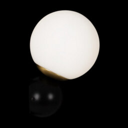 Luminosa Lighting Luminosa Nostalgia Modern Wall Lamp Matt Gold, Glass Shade - thumbnail 4