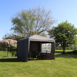 Charles Bentley 3 X 3M Pop Up Gazebo With 4 Sides With Carry Bag - Grey - thumbnail 9