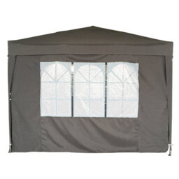 Charles Bentley 3 X 3M Pop Up Gazebo With 4 Sides With Carry Bag - Grey - thumbnail 4