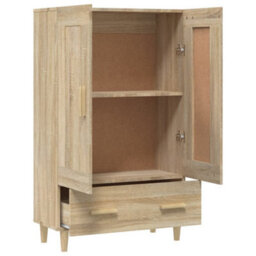 Berkfield Highboard Sonoma Oak 70X31X115 Cm Engineered Wood - thumbnail 7