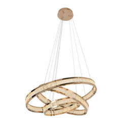 Luminosa Lighting Luminosa Lorian Triple Ring Pendant Ceiling Light Gold Led 3000K - Uk Stock - thumbnail 5