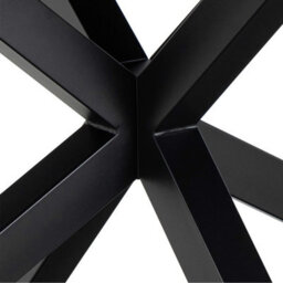 Wyld Haus Perth 168-210Cm Grey Ceramic Extendable Dining Table Black Metal Legs - thumbnail 9