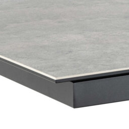 Wyld Haus Perth 168-210Cm Grey Ceramic Extendable Dining Table Black Metal Legs - thumbnail 5