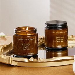 Thehotsale Lemon And Rose Soy Wax Scented Candle Jar Candle 6.5Cm H For Home - thumbnail 2