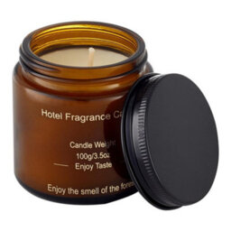 Thehotsale Lemon And Rose Soy Wax Scented Candle Jar Candle 6.5Cm H For Home - thumbnail 4