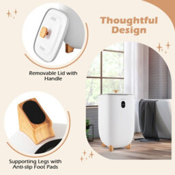 Costway 35L Large Towel Warmer Bucket Luxury Soggy Towel Heater & Dryer Combo - thumbnail 3