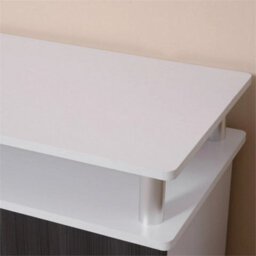 Tv Cabinet Stand Entertainment Center Media Console Storage Grey, White - thumbnail 4