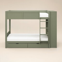 Flair Ruby Wooden Bunk Bed With Storage Green - thumbnail 6