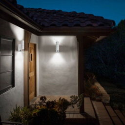 Long Life Lamps Company Pir Matt White Up Down Stainless Steel Outdoor Wall Light With Movement Sensor Zlc058Dsenw - thumbnail 8