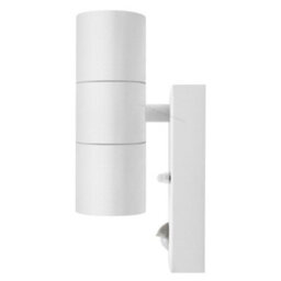 Long Life Lamps Company Pir Matt White Up Down Stainless Steel Outdoor Wall Light With Movement Sensor Zlc058Dsenw - thumbnail 4
