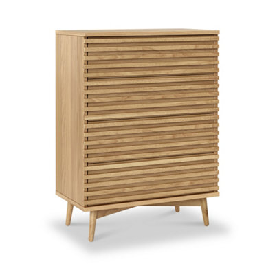 Kari Light Oak 4 Drawer Chest - By Roseland Furniture - image 1