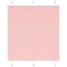 Berkfield Pleated Blind Pink 115X150 Cm Fabric Width 114.4 Cm Polyester