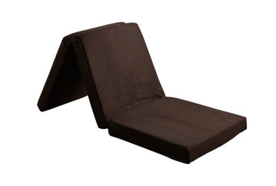 Mattress Guru Badenia Kids Folding Chair Bed, Futon Guest Z Bed, Brown - image 1