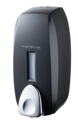 Bisk 750Ml Foam Soap Refillable Dispenser Wallmounted Push Button Tank Black Abs - thumbnail 1