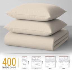Lazzaro Luxury 400 Tc 100% Cotton Super King Bedding Set With Coordinated Fitted Sheet - thumbnail 4