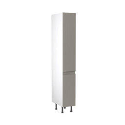 Kitchen Kit Larder Tall Unit With Pull Out Storage 300mm W/ J-Pull Cabinet Door - Ultra Matt Dust Grey - thumbnail 1