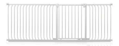 Safetots Elite Pressure Safety Gate, 225Cm - 234Cm, Matt White, Pressure Fit Stair Gate - image 1