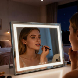 Hollywood Vanity Makeup Mirror 50X40Cm With Led Strip Lights, 3 Colour Modes, Smart Touch, 5X Magnifier, Usb Charging - thumbnail 8