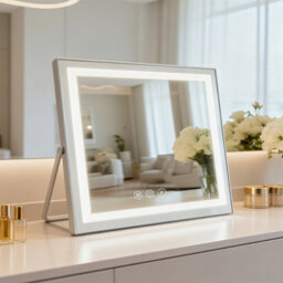 Hollywood Vanity Makeup Mirror 50X40Cm With Led Strip Lights, 3 Colour Modes, Smart Touch, 5X Magnifier, Usb Charging - thumbnail 9
