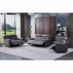 Xample Lucca Grey Fabric Power Reclining 2 Seater Sofa Dual Recliner Usb Charging Ports Comfortable Modern Living Room Sofa - thumbnail 8