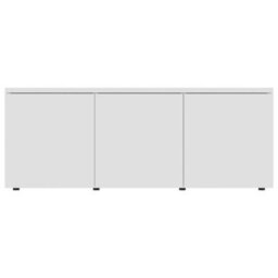 Berkfield Tv Cabinet White 80X34X30 Cm Engineered Wood - thumbnail 6