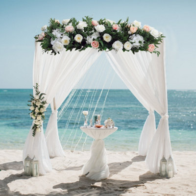 Living And Home Artificial Flower Fake Rose Bouquet For Home Wedding Decor Arch Table Centerpieces - image 1