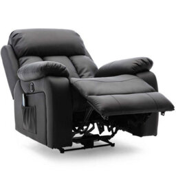 More4Homes Chester Electric Recliner Bonded Leather 1+2+3 Seater Sofa Set (Brown) - thumbnail 7