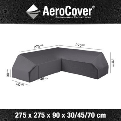 Pacific Lifestyle Platinum Aerocover Platform Trapezee L-Shaped Sofa  W275Xw275Xd90Xh70Cm - image 1
