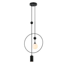 Luminosa Lighting Luminosa Trosti Pendant Ceiling Light Black 2Xg9,gu10 - thumbnail 2