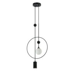 Luminosa Lighting Luminosa Trosti Pendant Ceiling Light Black 2Xg9,gu10 - thumbnail 1