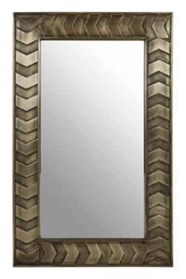 Orsina Sirsa Wall Mirror, Silver, Metal, Wood, Glass - image 1