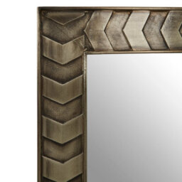 Orsina Sirsa Wall Mirror, Silver, Metal, Wood, Glass - thumbnail 3