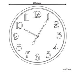 Beliani  Wall Clock Rugles 56 Cm Black - thumbnail 3