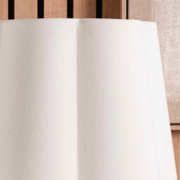 Pacific Lifestyle 30Cm White Handloom Tapered Scalloped Lamp Shade - thumbnail 2