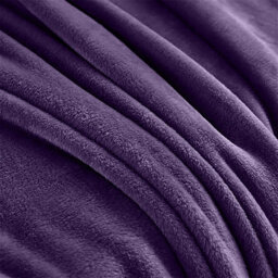 Bedlooms Purple Blanket, Reversible & Lightweight Couch & Bed Throw Blanket, Single 130X150Cm - thumbnail 2