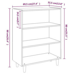 Vidaxl Sideboard Concrete Grey 69.5X32.5X90 Cm Engineered Wood - thumbnail 7