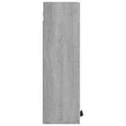 Berkfield Bathroom Mirror Cabinet Grey Sonoma 64X20X67 Cm - thumbnail 7