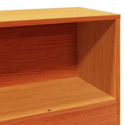 Berkfield Bookcase Bed Without Mattress Wax Brown 100X200Cm Solid Wood Pine - thumbnail 9