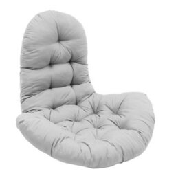 Living And Home Light Grey Seat Pad Cushion For Garden Egg Swing Chair,hanging Basket Chair And Hammock W 95 Cm X H 75 Cm - thumbnail 2