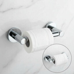 Bathroom Wall Toilet Paper Holder Chrome Tissue Stand - thumbnail 2
