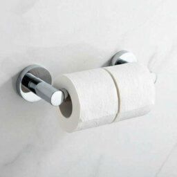 Bathroom Wall Toilet Paper Holder Chrome Tissue Stand - thumbnail 4