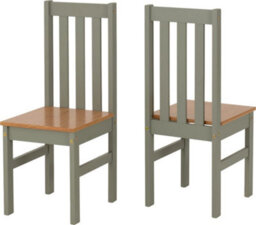 Seconique Ludlow Dining Set With 4 Green Chairs Oak Effect Table - thumbnail 7