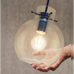 Long Life Lamps Company Modern Clear Glass Globe Ceiling Pendant Light Ball Lamp Shade H3132 - thumbnail 6