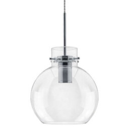 Long Life Lamps Company Modern Clear Glass Globe Ceiling Pendant Light Ball Lamp Shade H3132 - thumbnail 3