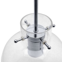 Long Life Lamps Company Modern Clear Glass Globe Ceiling Pendant Light Ball Lamp Shade H3132 - thumbnail 5