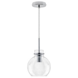 Long Life Lamps Company Modern Clear Glass Globe Ceiling Pendant Light Ball Lamp Shade H3132 - thumbnail 4