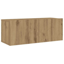 Berkfield Wall Mounted Tv Cabinets 6 Pcs Artisan Oak Engineered Wood - thumbnail 4